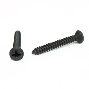 Phillips Oval Head Tapping Screws #8 x 1 1/4" Black