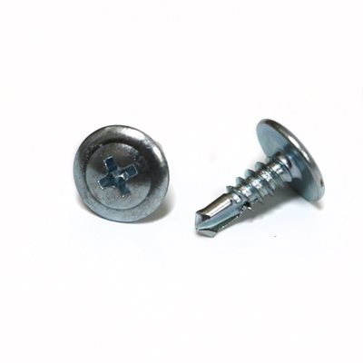 Phillips Washer Head Tapping Screws #8 x 1/2" Zinc 