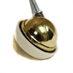 Bright Brass Plated Soft Tread Ball Caster 2" w/ Grip Neck Stem DISCONTINUED