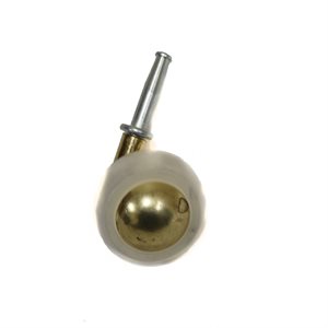 Bright Brass Soft Tread Ball Caster 1 3/4" w/ Grip Neck Stem DISCONTINUED