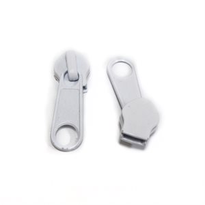 Coil Zipper #9 Single Pull Slides White