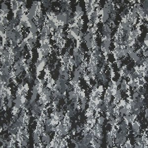 Sample of Digital Camouflage Cloth Charcoal DISCONTINUED