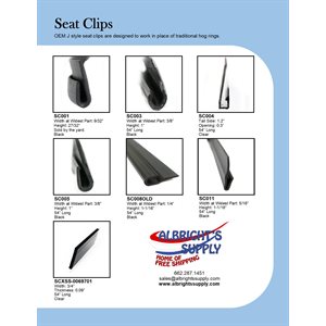 Seat Clips Sample Chart