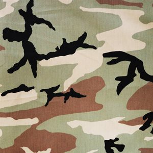 Retro Camouflage Cloth Woodland Tan DISCONTINUED
